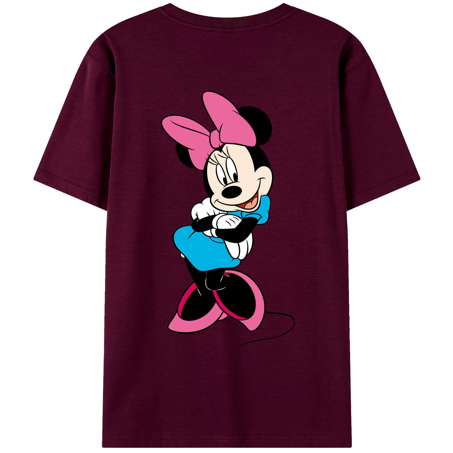 （画像用） ミッキーマウス Mickey Mouse レディース半袖Tシャツ(バックプリント)